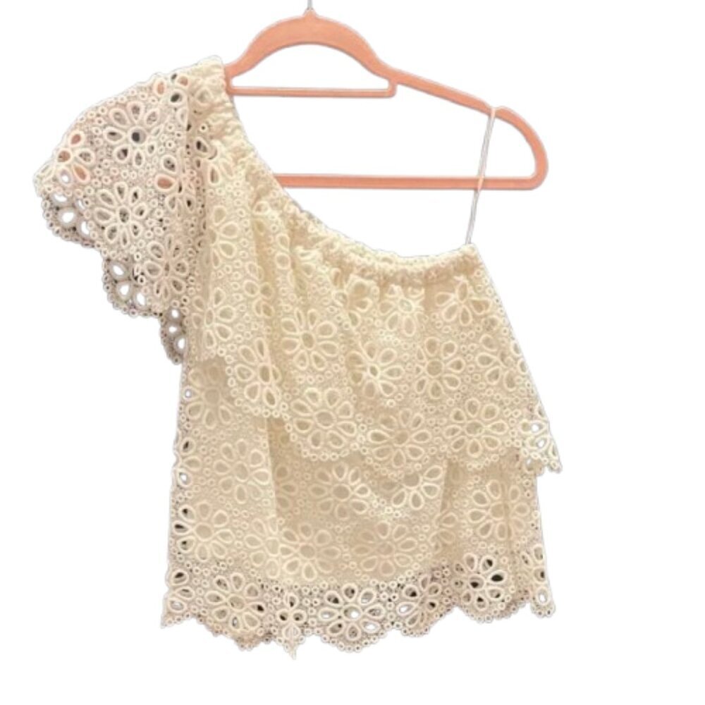 Jack by BB Dakota Lolita One-Shoulder off-white XS - Picture 3 of 11